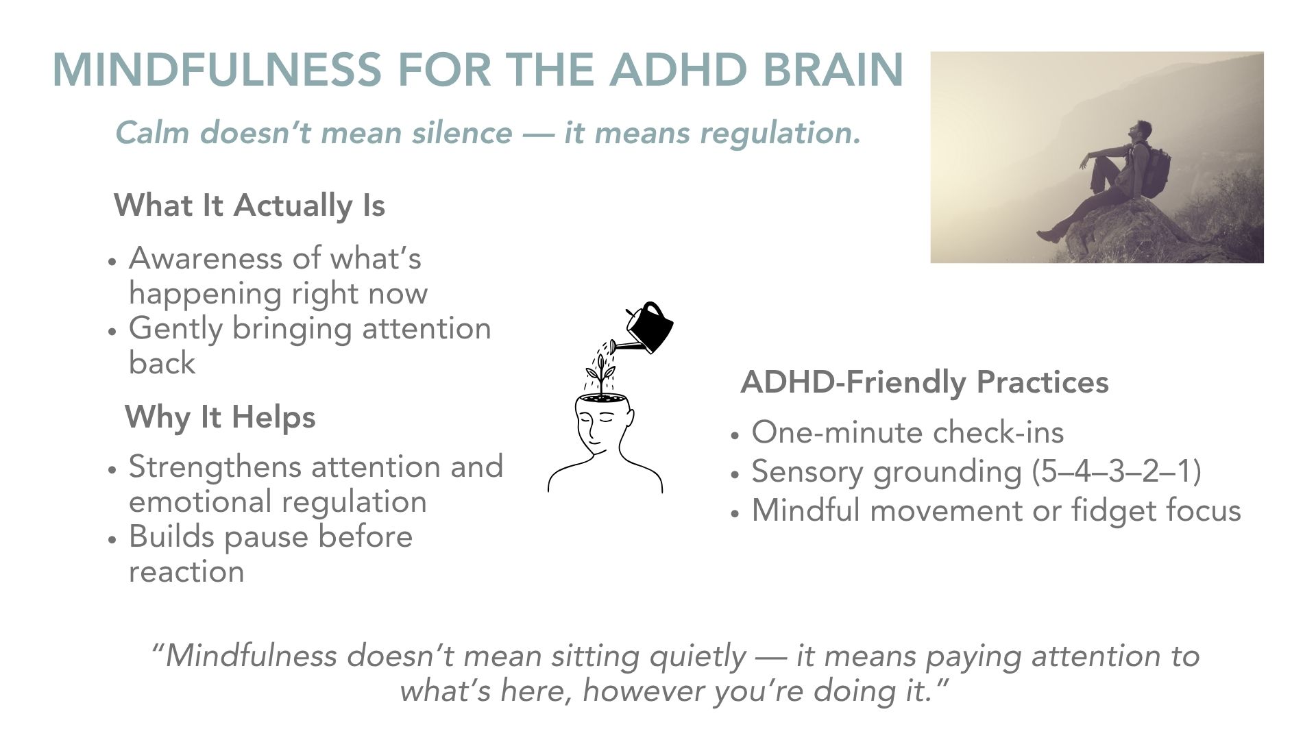 Robert Rackley MINDFULNESS FOR THE ADHD BRAIN - Robert Rackley Counselling